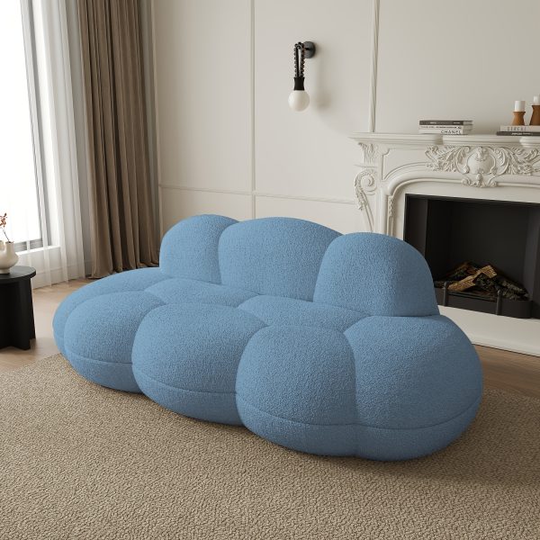 product-fancy-55f562b1-b4cb-422c-8415-c256d63f28d6 Cloud Shaped Couches for Living Room, Modern Comfy Compressed Sofa, Cloud Shaped Leisure Sofa, Upholstered Couch for Bedroom, Apartment, Small Space (No Installation Required)
