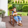 product-fancy-5629a49b-1da4-4c47-b796-a889a6c0fefb Kids Rocking Chair for 3-6 Ages, Small-Size, 14.8 X 18.5 X 22.6In, Solid Wood Material, All-Weather Wooden Porch Rocker with High Backrest, Ideal for Outdoor&Inddor, Birthday/Festival Gift for Children, Teak