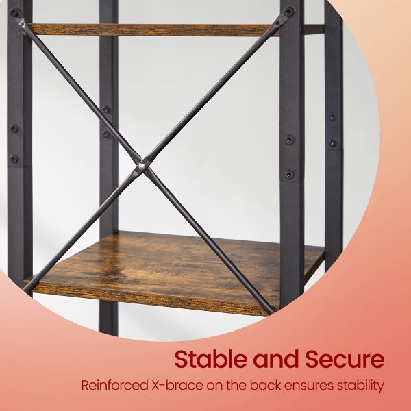 product-fancy-56445c5a-74a2-4027-b303-c12ffaacaddb Industrial 6-Tier Heavy-Duty Steel Bookcase Shelf - Tall Narrow Vertical Storage Unit with Adjustable Shelves, Freestanding Space-Saving Bookshelf Suitable for Home Office,, Bedroom - Assembly, Modern Industrial
