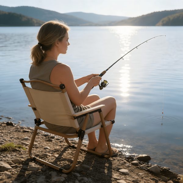 product-fancy-56d0cb19-05cb-4587-9b33-dda4be2470e1 Kermit Chair - Thickened Steel Pipe, Anti-Slip Mat at The Bottom for Stability, 600D Oxford Cloth for Sturdiness And Wear Resistance, Foldable for Easy Carrying, Very Suitable for Camping, Tailgate Parties, Bonfires, Terraces