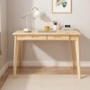 product-fancy-56da6409-ba8e-45c1-8ce6-39cd4aab72d9 Modern Office Desk Computer Desk Writing Wood Desk Study Work Desk, With 2 Drawer, Suitable For Study Or Office, Equipped With Two Drawers And Four Legs, Easy To Assemble, Minimalist Design