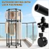 product-fancy-570f5f8f-8fd5-4def-9f7f-5b3e32e767b9 Rotating Clothing Rack with Wheels, Heavy Duty Metal Garment Rack for Hanging Clothes, Multifunctional Rotating Clothing Organizer, Freestanding Closet Organizer for Bedroom, Laundry Room, Space Saving Closet Storage for Coats, Dresses, Pants