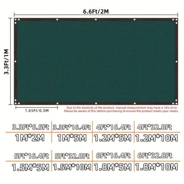 product-fancy-5761ee50-8dbc-444c-befa-6b4251968a96 Dark Green Privacy Screen for Balconies, Designed to Shield Against And Sun, Featuring Eyelets for Easy Installation. Ideal for Decks, Patios, Backyards, Pools, And Porches (1pc)