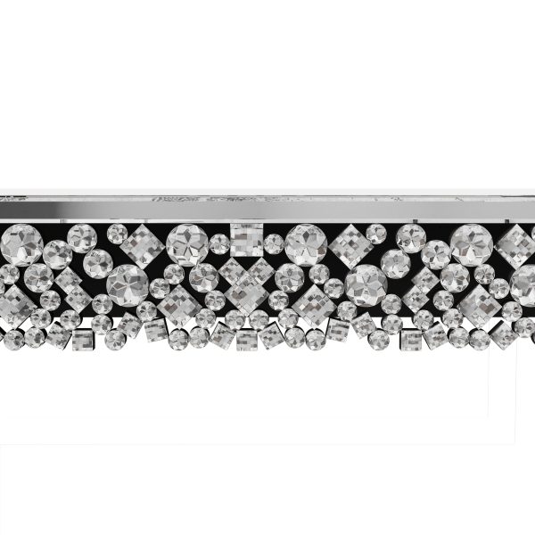 product-fancy-57b89202-0b13-47c3-a1d5-2d2db0f350e2 Luxury Entryway Table Measuring 47.24 Inches, Featuring a Glamorous Mirrored Design with Crystal Details, Perfect for Modern Home Decor in Hallways