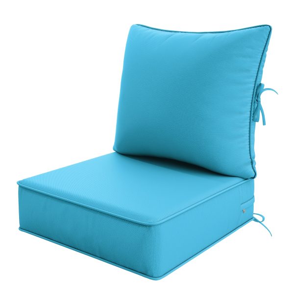 product-fancy-5867aa8a-58b1-424a-ab1e-56837ec7fbfe Outdoor Cushion Set of 1pc/2pcs/4pcs/6pcs - Thick 35D High-Density Foam Cushions Measuring 24*24*6.5 Inches, Featuring Quick Rebound, High Durability, And Easy Cleaning, Suitable for Outdoor Furniture Like Sofas And Patio Chairs