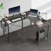 product-fancy-587ad255-ed1c-4a50-bba8-ca77caaec32b Efficient, Stable and Space Saving - 2 Pack Reversible L-Shaped Computer Desk - Corner Gaming Table and PC Laptop Workstation with Handy Storage Bag