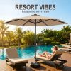product-fancy-58911fed-6949-4c72-86da-c64acc11f4a3 9FT Outdoor Patio Umbrella, Market Table Umbrella with Crank & 6 Sturdy Ribs, UV Protection Windproof, Pool Umbrella Perfect for Deck, Backyard, Lawn And Garden