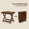 product-fancy-59161b82-bb27-4bb8-94bf-597c85ce3519 Foldable Side Table with Raised Edge Tray, X-Shaped Legs, Multi-Purpose Bedside & Sofa Table for Bedroom Living Room Bay Window