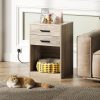 product-fancy-593bacaa-f94b-4389-b120-cb6f0a7d7a1d Nightstands Set Of 2, White Night Stand With Charging Station & Drawers, Night Stands For Bedroomsy For Hallway & Living Room