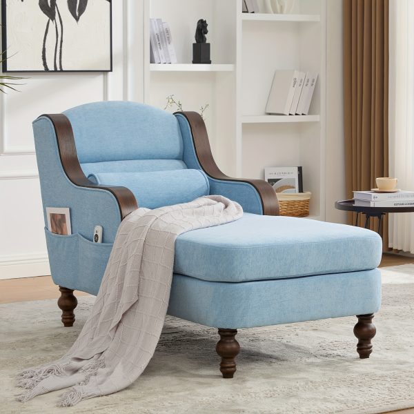 product-fancy-5a1e387e-93d7-4d59-9aa0-ec59fb6e85f6 Large Indoor Chaise Lounge, Fabric Single Sofa Bed Featuring a Spacious Seat, Upholstered Relaxing Armchair, Reading Couch Collection for Living Room And Bedroom