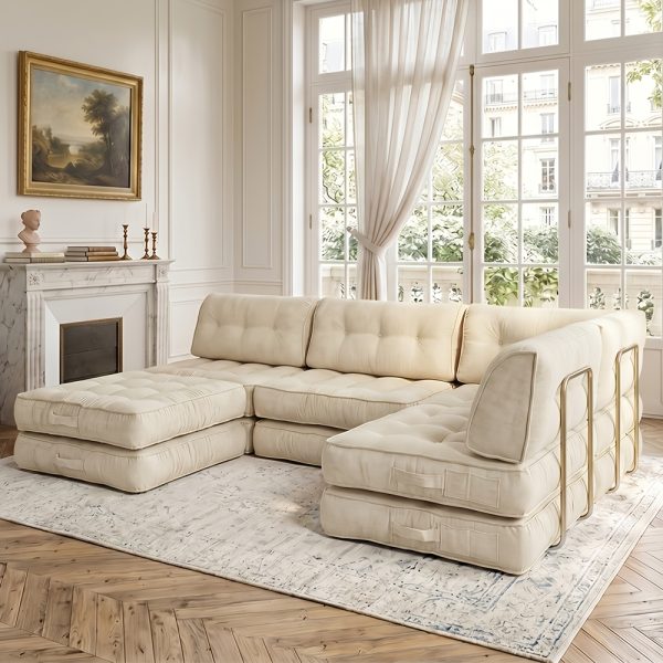 product-fancy-5a6bb47f-241d-4959-9e5d-7f30593df837 Cloud-Like Chenille Sofa, 300Cm/118.1" Long, 174Cm/68.5" Wide, 84Cm/33" High, 1400Lbs Load Capacity, Ultra Soft & Durable, Pet Friendly, Easy Clean, with Side Storage Pocket & Easy Pull Handle Luxury Lounge Couch for Living Room