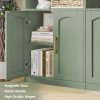 product-fancy-5a7b4747-8c67-4dc1-89d8-7dc6fd25eb05 FULTRU Bookshelf And Bookcase with Doors, 6 Tier Double Wide Large Bookshelves, Open Display Shelves, 73'' Tall Bookshelf with Storage Cabinets for Home Office, Living Room, Library, White