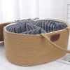 [Portable Diaper Caddy] Large Diaper Caddy Organizer, Portable Basket with Handles, Diaper Storage Organizer for Changing Table