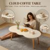 product-fancy-5b0b13bc-68b6-4ab8-bd89-8d7240779435 Modern Cloud-Shaped Coffee Table with Wavy Edge - Space-Saving Low Table Suitable for Small Spaces, Minimalist Nordic Style Engineered Table for Apartments, Easy Assembly Sofa Side Table for Bedroom, Balcony & Living Room Decor