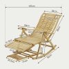 product-fancy-5b2b8c3d-be00-46d4-9cbc-76327811767e AESOME Loungers Deck Chair Wood Foldable Recliner Zero Gravity Chairs Bamboo Rocking Chair Ergonomic Design High Back Chaise Garden Outdoor Sun Lounge with Footrest for Patio Pool Sauna Sunbed