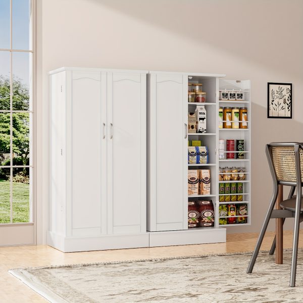 product-fancy-5b8acfd4-747b-47b2-b6e6-ecc1852e2ba4 47" Freestanding Storage Cabinet with Adjustable Shelves, Multi-Sport Ball Storage with Large Drawer, Versatile Modern Cabinet for Dining Room, Bathroom, Living Room, Laundry, Sports Equipment Organizer, Basketball, Golf Balls Storage Box