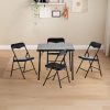 product-fancy-5b938770-1c5d-484e-847a-b1090605045b Colorful Folding Table with 24-Inch Width And 2/4 Sturdy Chairs - Vibrant, Space-Saving Design, Perfect for Family Playtime, Creative Activities, And Learning - Ideal for Fun And Creative Spaces ( 3pcs Or 5pcs)
