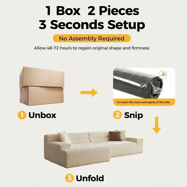 product-fancy-5be0caec-78a6-4bb7-a0f6-7eb390087961 120"Modern Minimalist Chenille Modular Sectional Sofa, Oversized 8-Seater Sleeper Sofa With Movable Ottoman, Thick Cushions, Upholstered Couch For Living Room, Bedroom, Office, Apartment