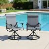 product-fancy-5becc71e-bbe3-4482-bac4-d048064ab64c Patio Swivel Chair Set Of 2/4/6 Outdoor Dining Chairs W/High Back And Breathable Textilene, 350 LBS Capacity, All Weather Patio Rocking Chairs for Garden Backyard Deck