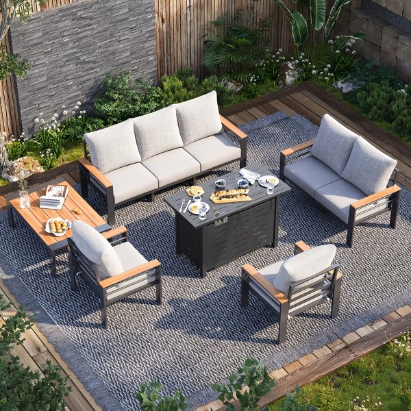 product-fancy-5c6e2d4e-9201-4f12-abf9-4ec47f214d7c Aluminum Outdoor Patio Furniture Set with Upgraded Cushions And Armrests, Perfect for Backyard, Garden And Poolside Relaxation