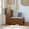 product-fancy-5c7a9895-1f6f-4936-b0fe-cc5a387b9a2b Shoe Organizer Cabinet, Entryway Bench With Adjustable Shelves And Cushioned Seat, Unique L-Shaped Bench Cabinet For Entryway