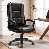 product-fancy-5de3e82b-0636-4ad7-8a81-70f19b3839a0 Home Office Desk Chair, 400LBS Big And Tall Managerial Executive Chair, High Back Computer Chair Gaming Chair, Ergonomic Adjustable Height Faux Leather Chair With Cushions Armrest, Heavy Duty Chair With Comfy Lumbar Support