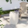 product-fancy-5dfce3fd-81a1-4528-9711-0eee85c64441 20" Outdoor Side Tables, Courtyard Circular Concrete Side Tables, Durable Small Dining Side Tables, Decorative Stools, Plant Racks, Suitable for Use In Gardens, Porches, Decks, Balconies, And Beaches