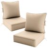 product-fancy-5e3d2c4b-f8b9-426f-91d3-a69e3d2695cd Outdoor Cushion Set of 1pc/2pcs/4pcs/6pcs - Thick 35D High-Density Foam Cushions Measuring 24*24*6.5 Inches, Featuring Quick Rebound, High Durability, And Easy Cleaning, Suitable for Outdoor Furniture Like Sofas And Patio Chairs