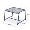 product-fancy-5e527e97-b5e6-43a4-b3b7-a716a7c6db81 3pcs Set Of Wrought Iron Art Outdoor Coffee Tables And Chairs, Durable And Stable, Fashionable And Creative Party, Evening Party, Garden Leisure Chairs, Tropical Style Breathable Mesh Design
