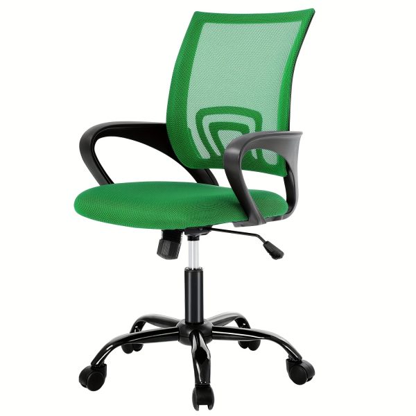 product-fancy-5eb6b32e-e5bb-4779-abad-acc4b280ba7a Office Chair Mid Back Swivel Lumbar Support Desk Chair, Computer Ergonomic Mesh Chair with Armrest