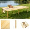 Foldable Beach Picnic Table 60-Inch Low-Profile, Portable Wooden Bohemian-Style Travel Picnic Table, Suitable for Indoor And Outdoor Occasions Including Picnics, Beach Trips, BBQs, Camping, Gatherings, Outdoor Dining, Gardens, And More.