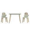 product-fancy-5ed5e46c-de88-4588-a6b7-32b2541badc4 Kids Table and Chair Set with 2 Sloth Chairs - Toddler Activity Table & Sage Green Chairs Suitable for Playroom,, Classroom, Assembly, Cute Animal Design for Room Furniture, Study Table for