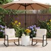 [2-in-1 Umbrella Stand] 14.6in Patio Umbrella Base Side Table, 2-in-1 Outdoor Umbrella Stand with Tabletop - Heavy Duty Umbrella Holder And Accent Table for Garden, Deck, Poolside, Beach