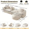 product-fancy-604d16aa-5dd7-4f01-ad6c-04d82597f20f Boneless Cloud Couch Sectional, Modern Curved Back L Shape Modular Sofa with Ottoman Comfy Deep Seat Memory Foam Chenille Luxury Couches for Living Room, No Assembly Required