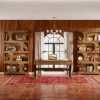 product-fancy-60ba7e1b-f0d7-44a9-bf76-d35da218adb7 71-inch Tall 4-Tier Solid Hardwood Bookcase with Storage Shelves - Modern Freestanding Bookshelf, Natural Wood & / Painted Shelves, Sturdy Floor-Standing Design for Living Room, Bedroom, Home Office - Easy Assembly Required