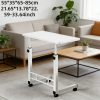 product-fancy-60d4eb6d-ad62-4388-a70e-3d028d051443 Mobile Nightstand with Wheels, Height Adjustable Bedside Table with Storage Shelf, Rolling Side End Table for Bedroom, Dorm, Living Room, Easy Assembly& Space-Saving Caster Table for Small Spaces.