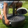 81.5lb Patio Umbrella Base Stand, Water Fillable Outdoor Umbrella Holder, Heavy Duty Market Umbrella Stand for Pool Deck Backyard Garden