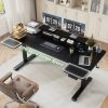 product-fancy-610836bc-2d05-49a8-94c3-292368ac89f0 71×36 Standing Desk Electric Adjustable Height Desks, Home Office Desks With Cable Management, Monitor Stand, 2 Hooks, 5 Power Outlets, 3 Memory Adjustable Height Computer Desk