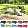 product-fancy-61656738-5802-4714-87cc-6be6ffc6bdac 3-Seater Waterproof Outdoor Porch Swing Cushion with Backrest - Suitable for Outdoor Furniture, Thick 5" Cushion, Machine Washable Suitable for Patio Bench, Garden Swing Chair, Backyard Cushions for Poolside and Deck