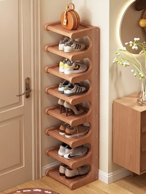 2-8 Floors of Bamboo Shoe Racks, Multifunctional Storage Racks, Narrow Space Storage Racks, Easy Bamboo Shoe Racks Suitable for Various Rooms, Room Decoration Racks, Bookcase Kitchen Racks, Holiday Gifts, Housewarming Gifts. Shoe Storage Box