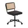 product-fancy-630ccf1b-8434-49c6-bfb6-7ad48da6c6e0 Swivel Upholstery Adjustable Height Home Office Chair, Ergonomic Armless Chairs