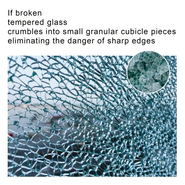 product-fancy-633c77a4-8ea6-454a-8c69-043ee8be02c7 A 42-Inch Round Glass Tabletop, Featuring 0.37-Inch Thick Tempered Glass with a Pencil Polished Edge, Serves As a Clear Replacement for Dining Tables, Coffee Tables, Office Desks, And Kitchen Tables. It Offers a Large, Durable