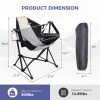 product-fancy-633f57c0-2282-4ec0-b855-a6fc3a18322c 2 Rocking Camping Chairs with Cup Holders, Hammock Chair, Folding Rocking Chair, Outdoor Lounge Chair, Portable Fishing Chair, Patio Leisure Chair, Heavy Duty Folding Chair Suitable for Patio, Outdoor, Camping, Travel