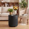 [2-in-1 Umbrella Stand] 14.6in Patio Umbrella Base Side Table, 2-in-1 Outdoor Umbrella Stand with Tabletop - Heavy Duty Umbrella Holder And Accent Table for Garden, Deck, Poolside, Beach