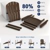 product-fancy-63effb25-f1bc-4b1b-8d1a-5e0ac76a3a1b Adirondack Chair, Space-Saving Stackable Design, HDPE Material Wood Grain Finish, Ergonomic Slight Tilt, Perfect for Patio Backyard Deck & Fire Pit, Dining Chair Size