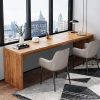 product-fancy-641ff551-55eb-4e43-8c61-c03bd75e3d34 Wooden Extra Long Desk Double Desk Workstation, 78.7 Inches Long Computer Desk, 2 Person Desk for Home Office, Large Writing Desk for 2 People, Ladder Racks, Storage And Organization