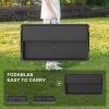 product-fancy-64371711-c50f-4445-a1df-2c141c694f33 Double-Layer Cooler Table with Drain And Storage Rack, Portable Folding Ice Cooler Table with Matching Skirt for Picnic, Party, Outdoor Events, Camping, Wedding, 40.5 X 39.3 X 22.04 Inches