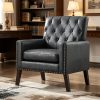 product-fancy-64447921-f41e-488f-b6e7-188fdf5ab54d Medieval-inspired Modern Decor Chair, Faux Leather Reception Office Chair-leather Club Chair Suitable for Living Rooms, Bedrooms, Or Waiting Areas.