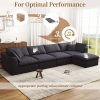 product-fancy-64d668a5-b514-47f8-a4ba-59527dc587e6 Modular Sectional Sofa with Movable Ottoman | No Assembly Required, Boneless Cloud Couch, Deep Seat L-Shaped, Suitable for Living Room, Bedroom, and Apartment