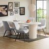 product-fancy-6571255b-4e49-4ff3-8d22-2473db8f8ef3 Modern Dining Chairs, Comfy Dining Room Chairs with Thick Cushions, Upholstered Fabric Kitchen Side Chairs with Metal Legs